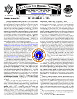 Mid Winter 2016 newsletter in Spanish